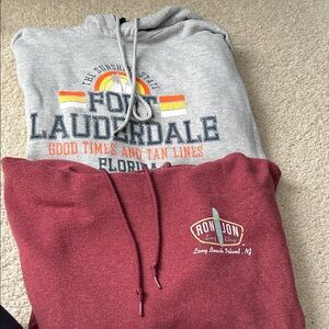 Hooded Ron Jon Sweatshirt and Fort Lauderdale Hooded Sweatshirt